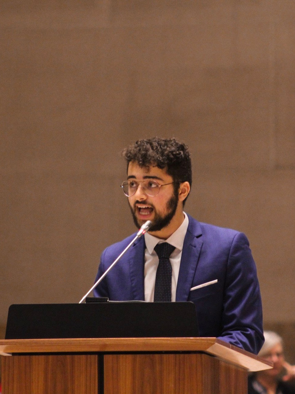 Ameer Idreis at Queen’s Model Parliament